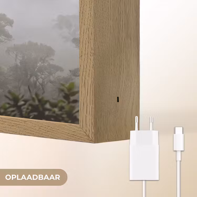 Lightbox - Wandlamp - Boom - Mistig - Bos - Groen - Natuur — 7