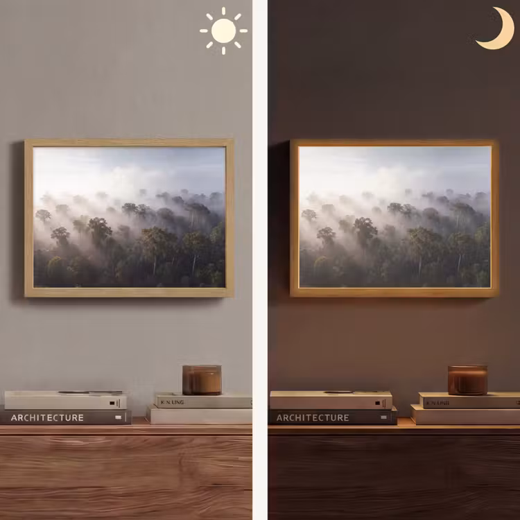 Lightbox - Wandlamp - Bos - Mist - Natuur - Groen — 6