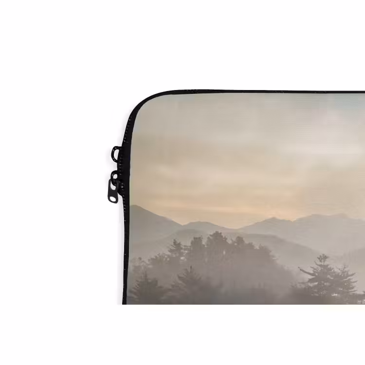 Laptophoes - Landschap - Bergen - Mist - Water - Natuur — 6