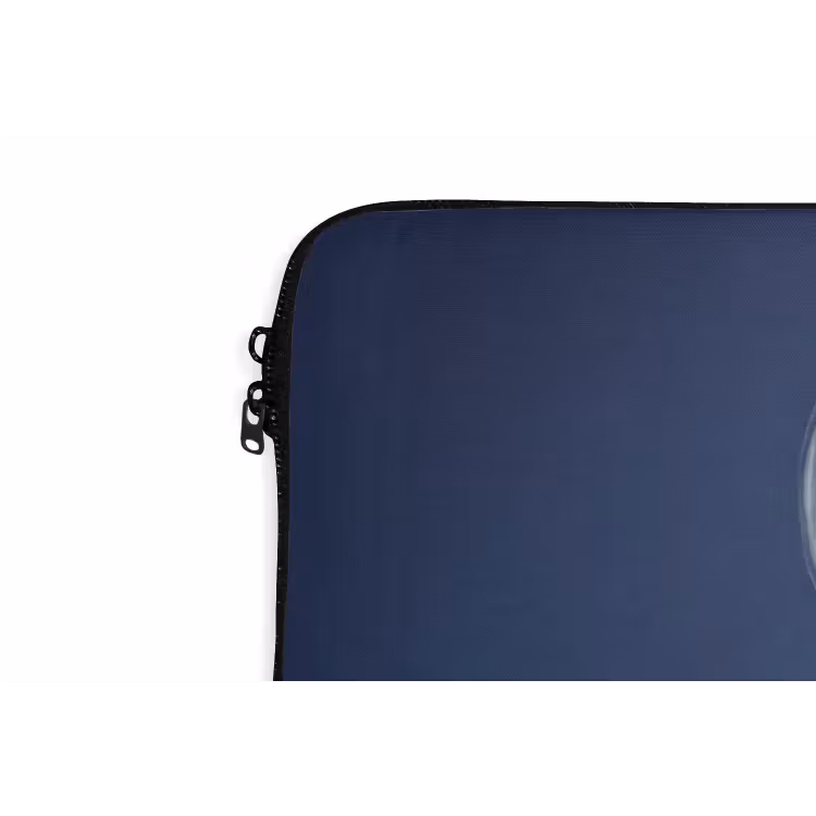 Laptophoes - Vrouw - Goudvis - Hoofd - Abstract - Blauw — 6