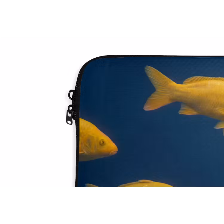 Laptophoes - Vrouw - Vis - Water - Natuur - Geel — 6