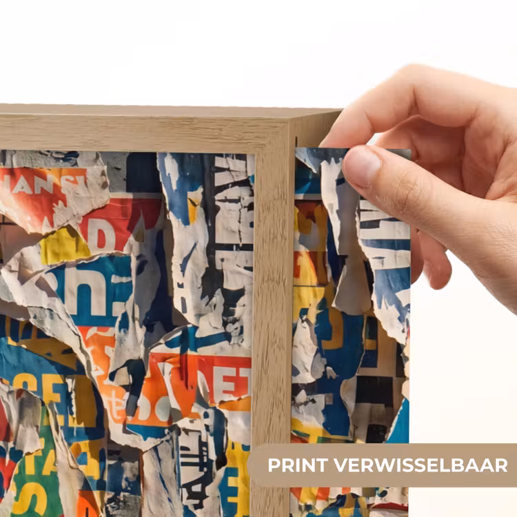 Lightbox - Wandlamp - Abstract - Gelaagd papier - Urban - Modern - Kleurrijk — 5
