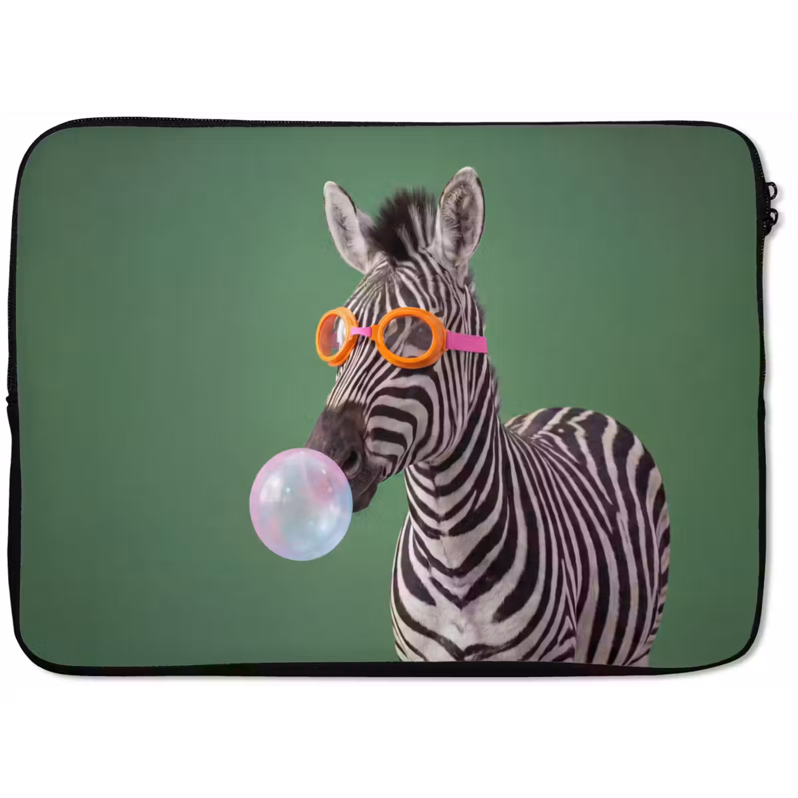 Laptophoes - Dier - Bril - Bel - Modern - Groen — 1