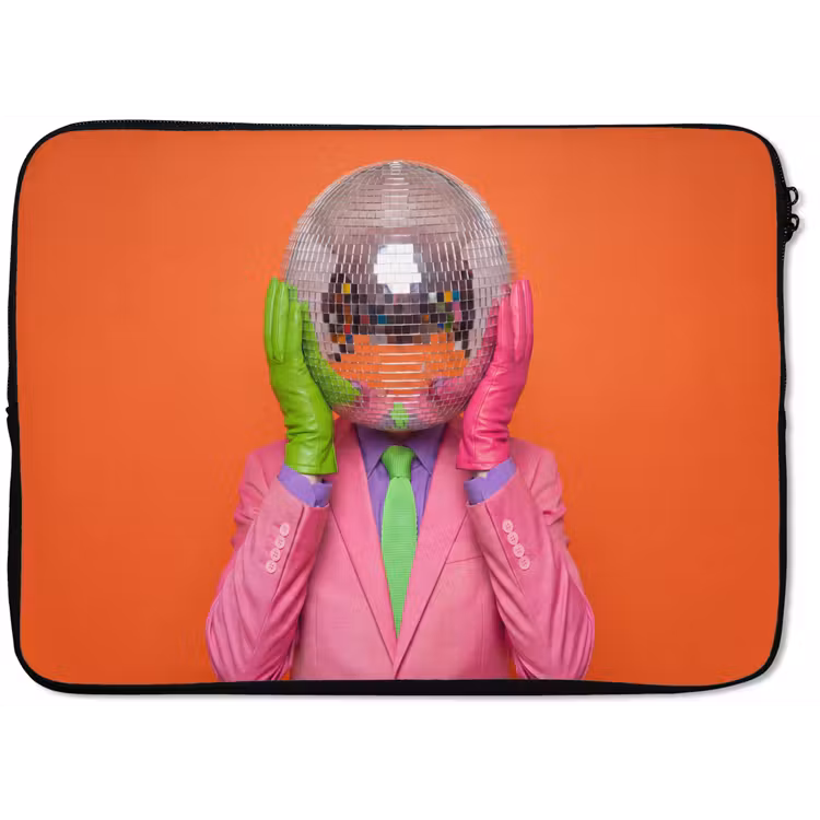 Laptophoes - Kunst - Disco bal - Kleurrijk - Modern - Studio — 1