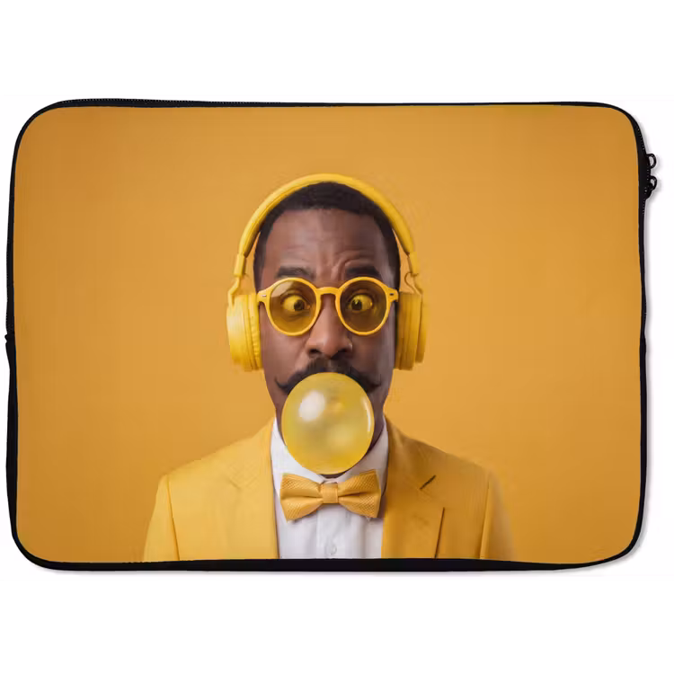 Laptophoes - Man - Bubblegum - Portret - Geel - Modern — 1