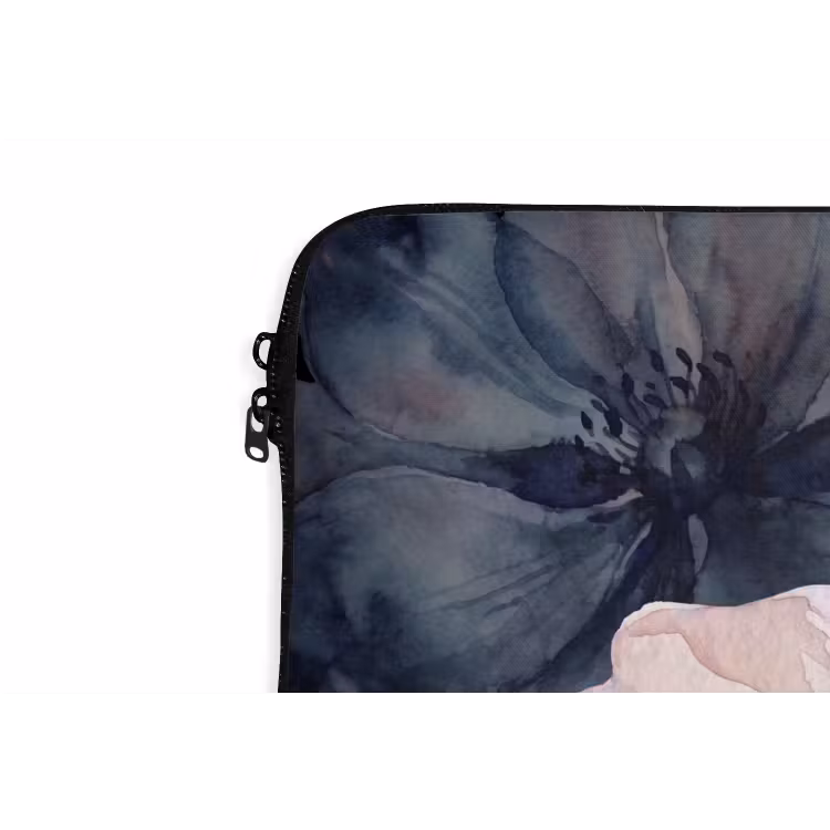 Laptophoes - Bloemen - Aquarel - Modern - Roze - Donker — 6