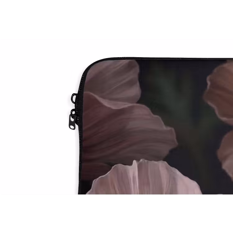 Laptophoes - Bloemen - Natuur - Roze - Donker - Modern — 6