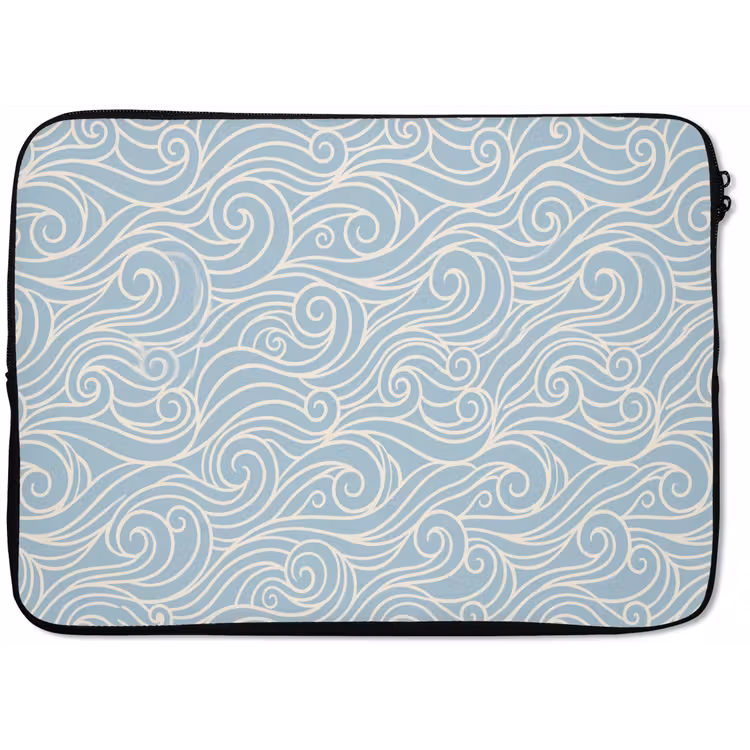Laptophoes - Golf - Abstract - Natuur - Modern - Blauw — 1