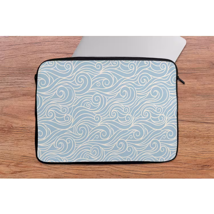 Laptophoes - Golf - Abstract - Natuur - Modern - Blauw — 2