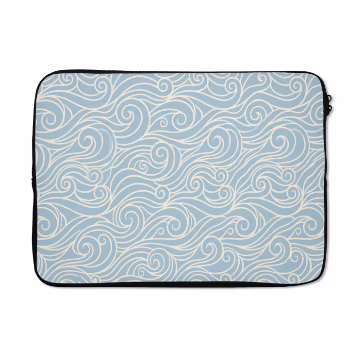 Laptophoes - Golf - Abstract - Natuur - Modern - Blauw — 5