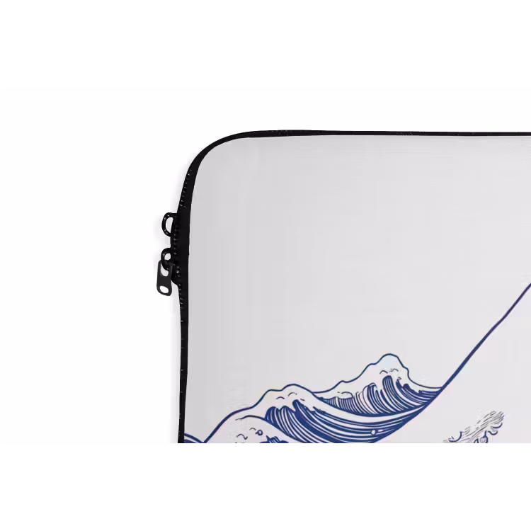 Laptophoes - Golf - Japans - Zee - Illustratie - Blauw — 6