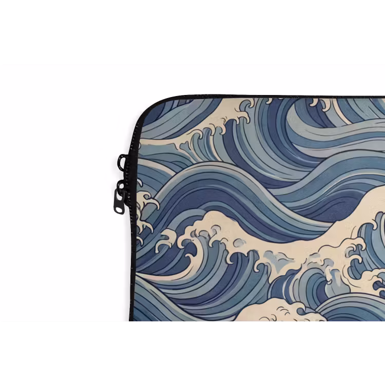 Laptophoes - Golven - Zee - Natuur - Abstract - Blauw — 6