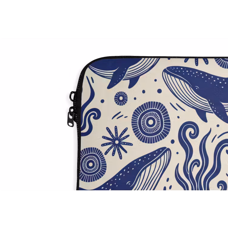 Laptophoes - Walvis - Onderwater - Dieren - Abstract - Blauw — 6