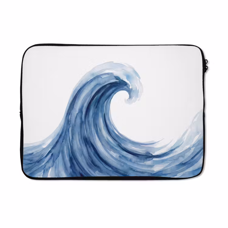 Laptophoes - Water - Beweging - Natuur - Modern - Blauw — 5