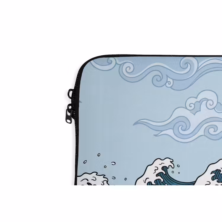 Laptophoes - Zee - Golven - Japans - Natuur - Blauw — 6