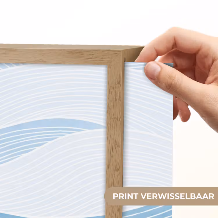 Lightbox - Wandlamp - Abstract - Golven - Patroon - Blauw - Modern — 5