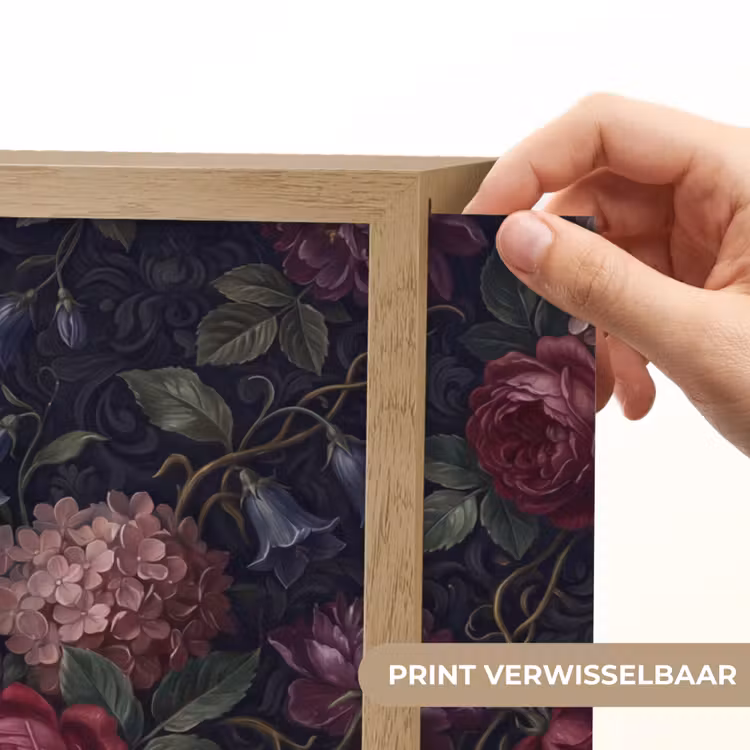 Lightbox - Wandlamp - Bloemen - Rood - Klassiek - Donker - Patroon — 5