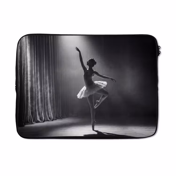 Laptophoes - Danser - Podium - Zwart-wit - Kunst - Klassiek — 5