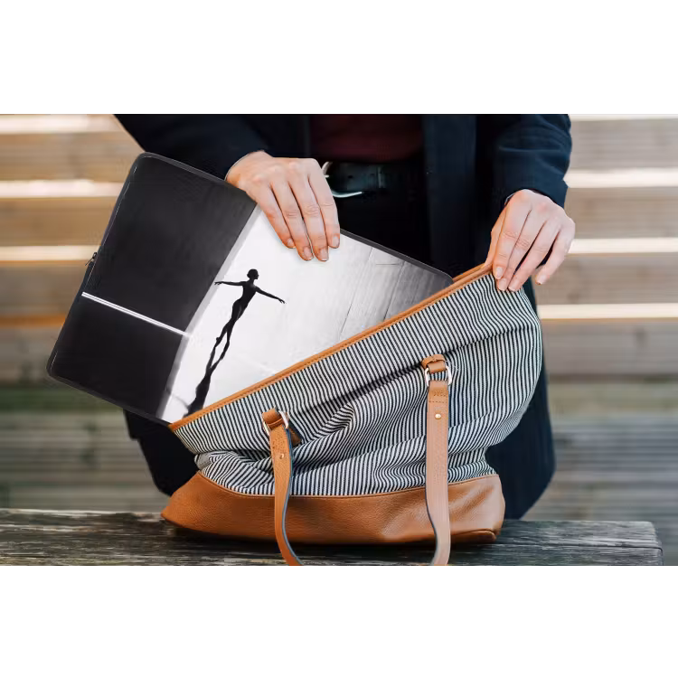 Laptophoes - Danser - Silhouette - Kunst - Modern - Zwart-wit — 4