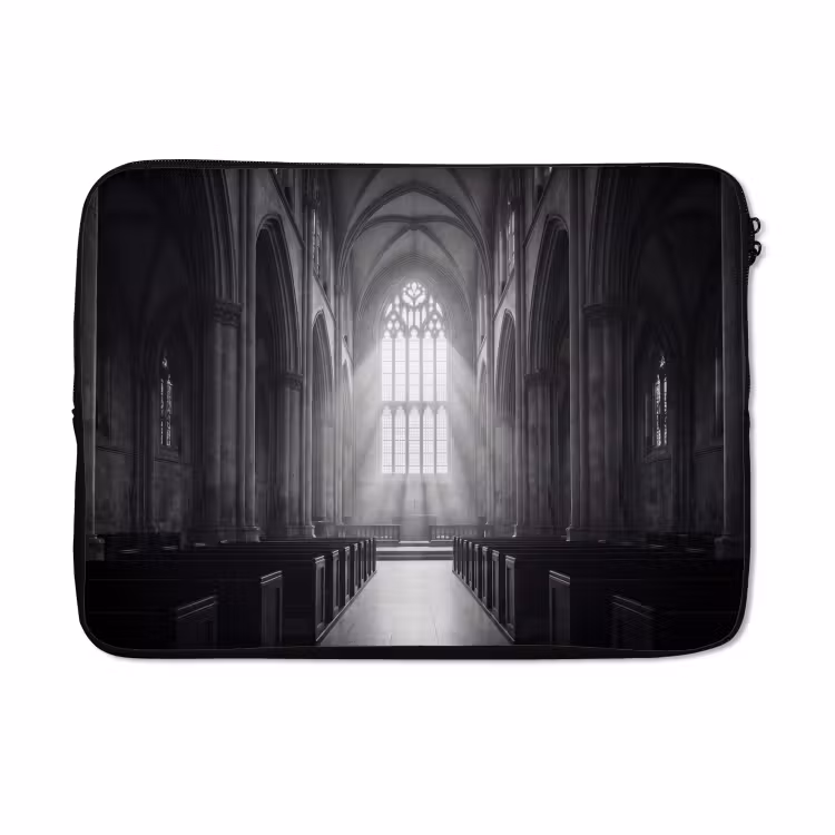 Laptophoes - Kerk - Interieur - Lichtstralen - Architectuur - Klassiek — 5