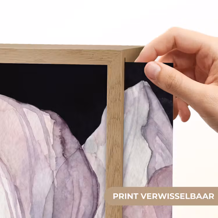Lightbox - Wandlamp - Bloemen - Aquarel - Modern - Roze - Donker — 5