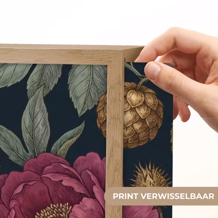 Lightbox - Wandlamp - Bloemen - Botanisch - Illustratie - Donker - Vintage — 5