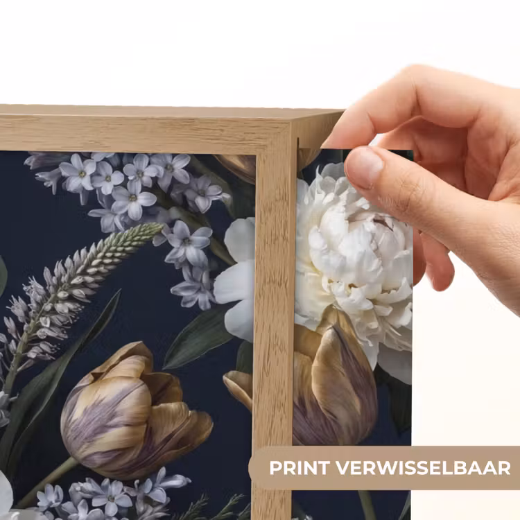 Lightbox - Wandlamp - Bloemen - Donker - Elegant - Natuur - Wit — 5