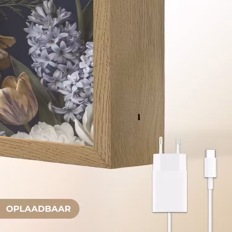 Lightbox - Wandlamp - Bloemen - Donker - Elegant - Natuur - Wit — 7
