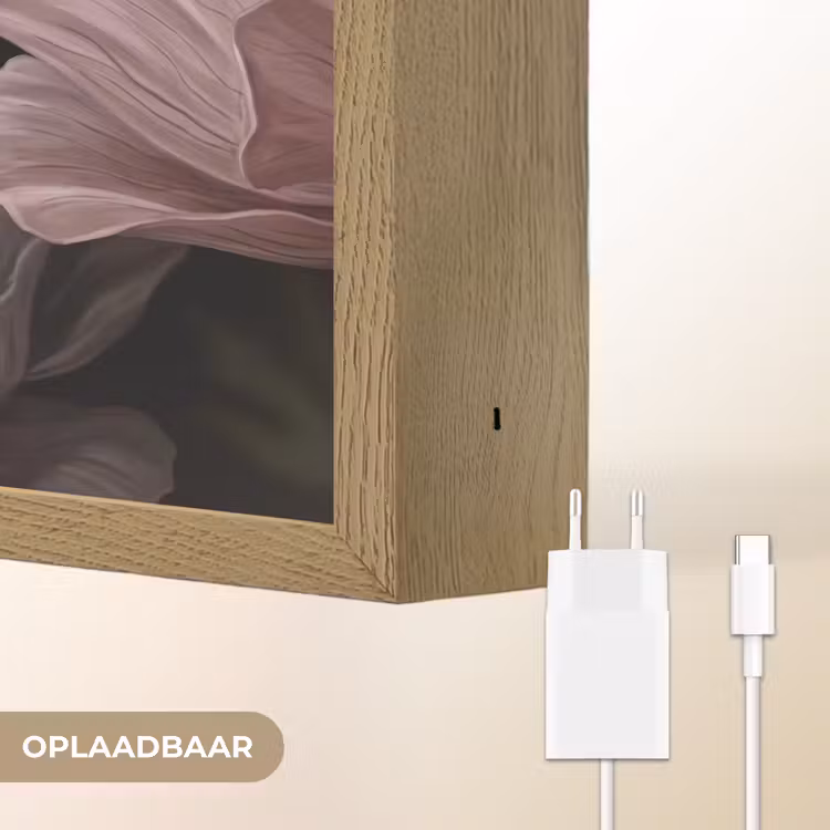 Lightbox - Wandlamp - Bloemen - Natuur - Roze - Donker - Modern — 7
