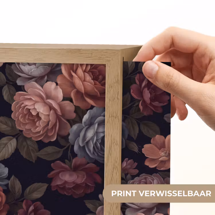 Lightbox - Wandlamp - Bloemen - Patroon - Vintage - Donker - Roze — 5