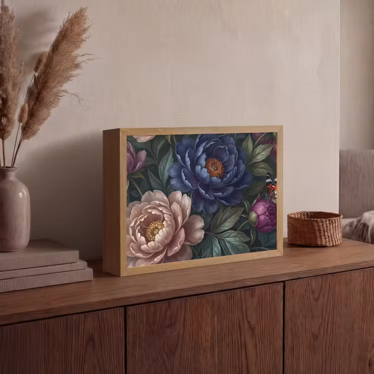 Lightbox - Wandlamp - Bloemen - Vlinder - Natuur - Modern - Paars — 4