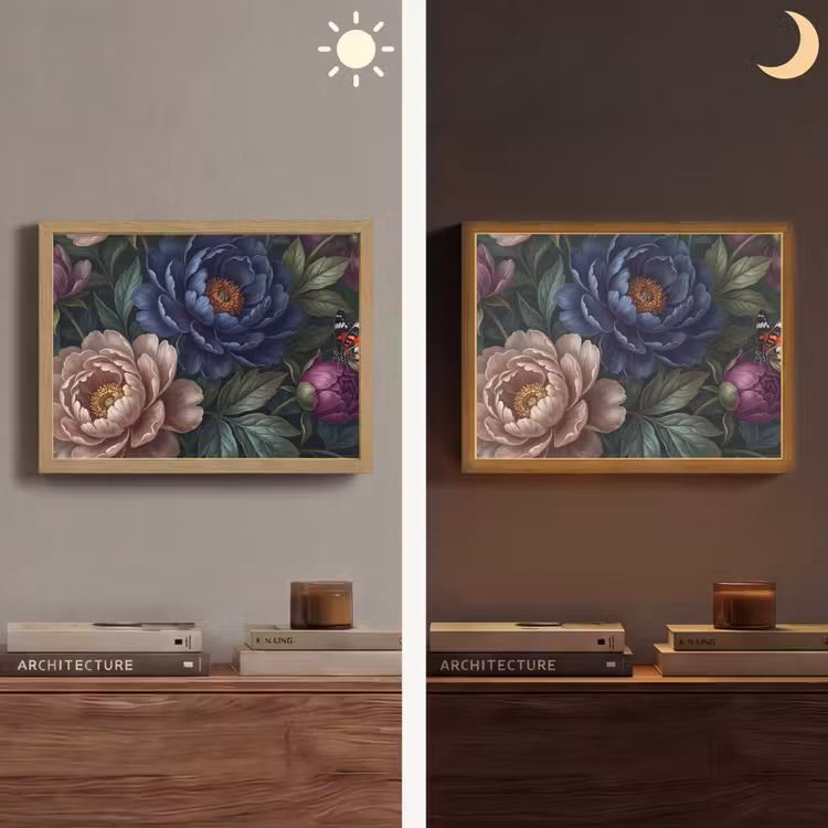 Lightbox - Wandlamp - Bloemen - Vlinder - Natuur - Modern - Paars — 6