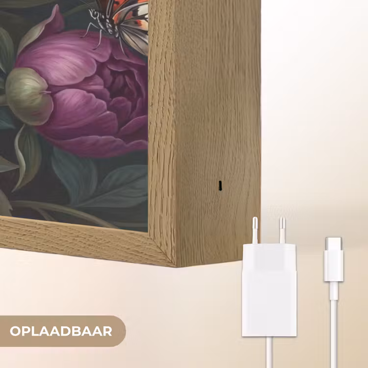 Lightbox - Wandlamp - Bloemen - Vlinder - Natuur - Modern - Paars — 7