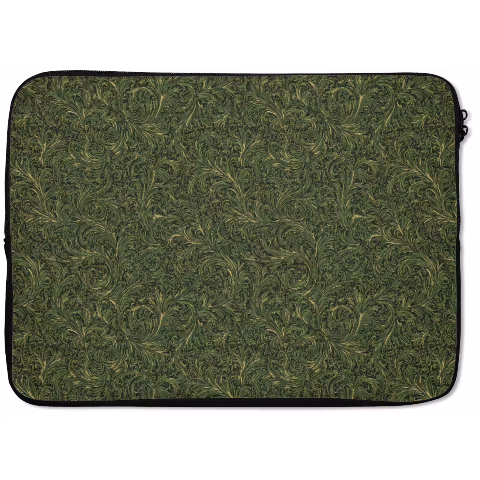 Laptophoes - Donker - Groen - Krullend - Botanisch — 1
