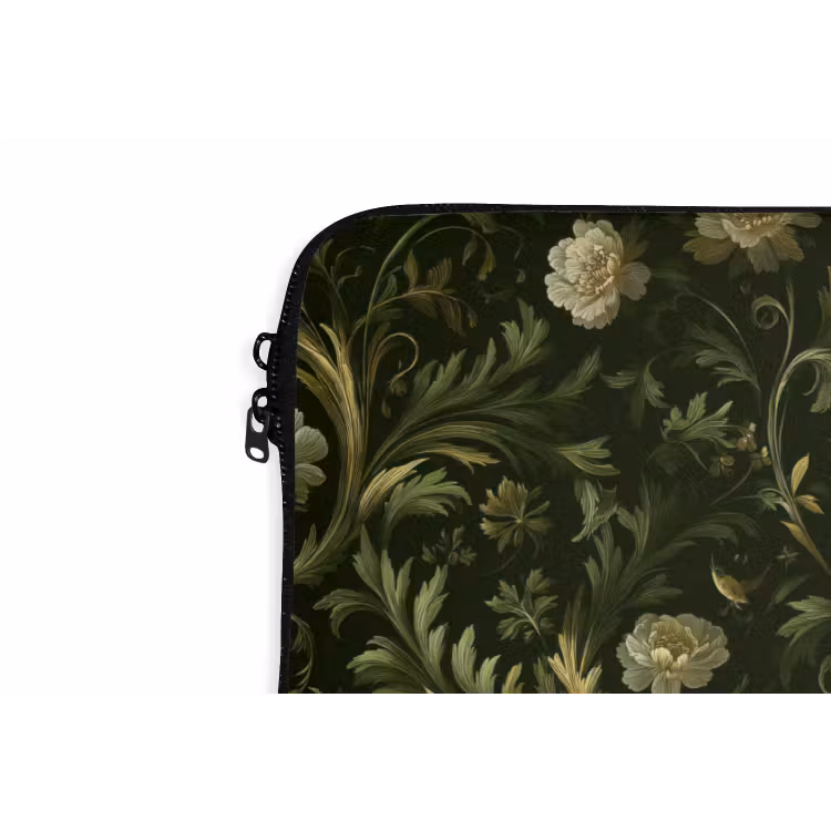 Laptophoes - Botanisch - Naadloos - Bloemen — 6