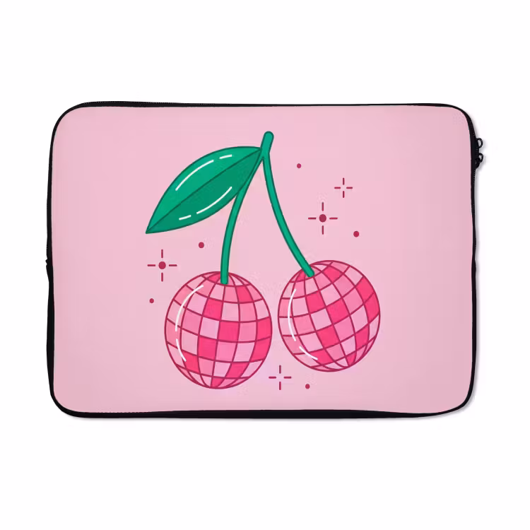 Laptophoes - Decoratie - Disco-bal - Feest - Roze — 5