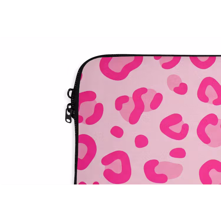Laptophoes - Dierenprint - Patroon - Abstract - Modern - Roze — 6
