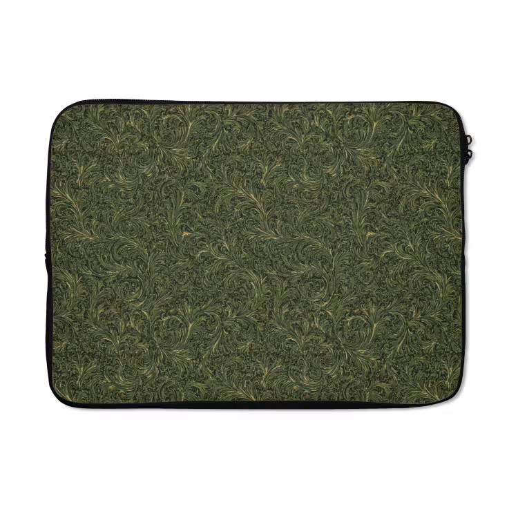 Laptophoes - Donker - Groen - Krullend - Botanisch — 5