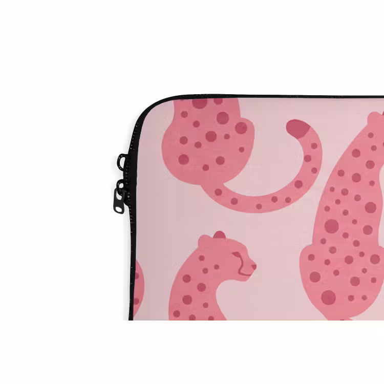 Laptophoes - Kat - Gevlekt - Dieren - Patroon - Roze — 6