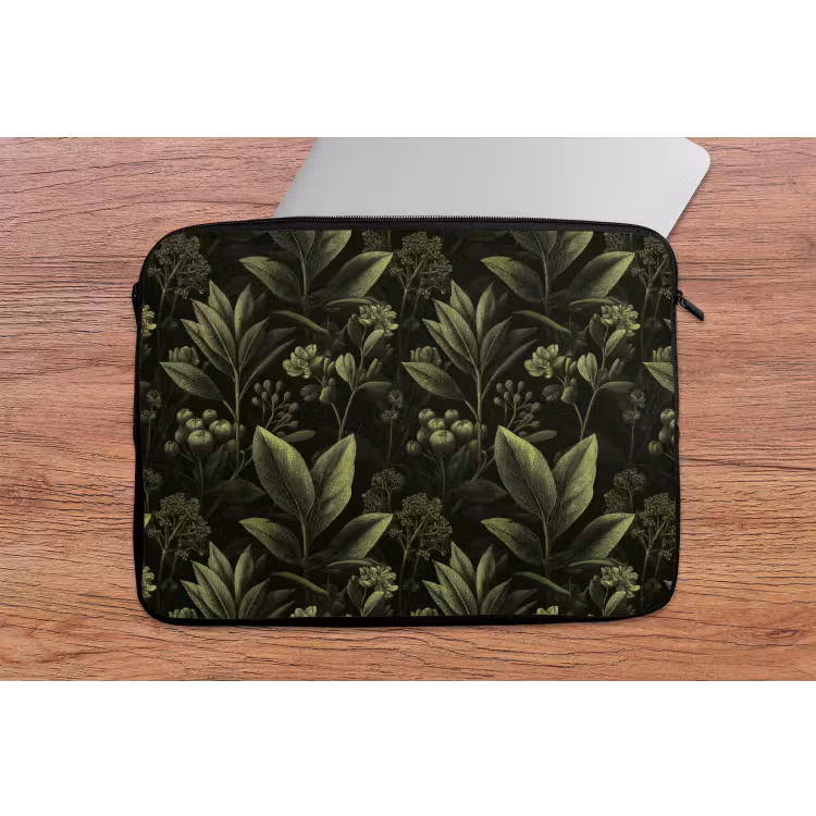 Laptophoes - Klassiek - Donker - Botanisch - Planten — 2