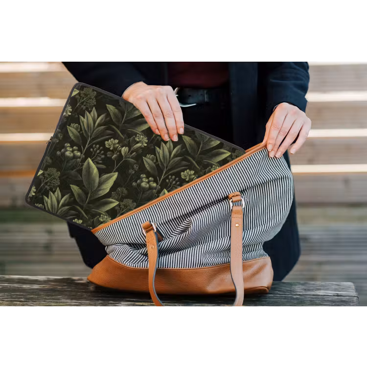 Laptophoes - Klassiek - Donker - Botanisch - Planten — 4