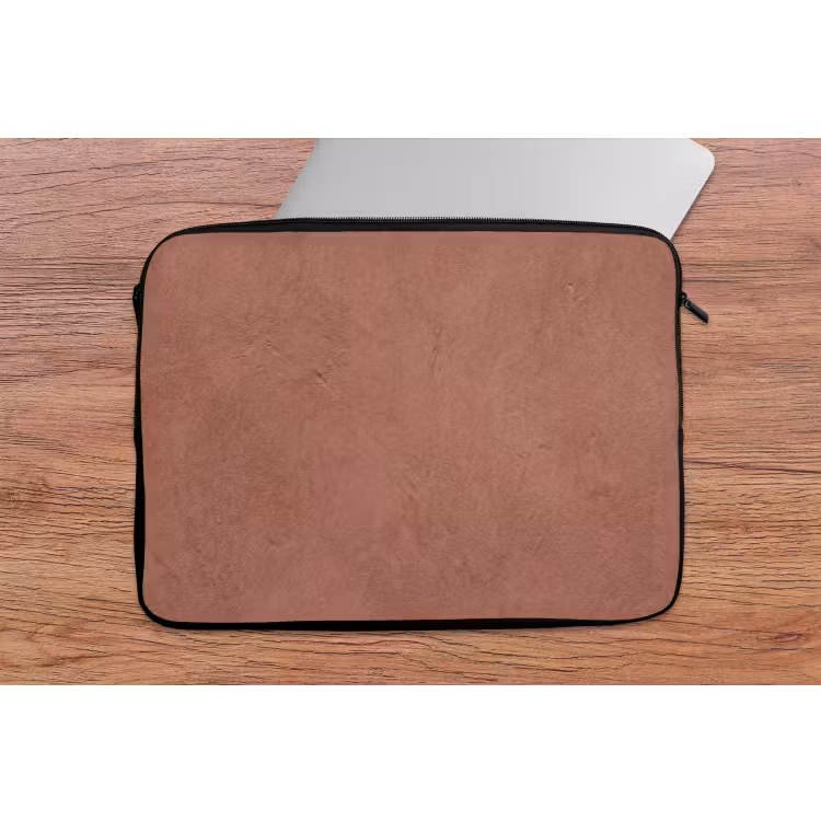 Laptophoes - Textuur - Roodbruin - Grof - Modern — 2