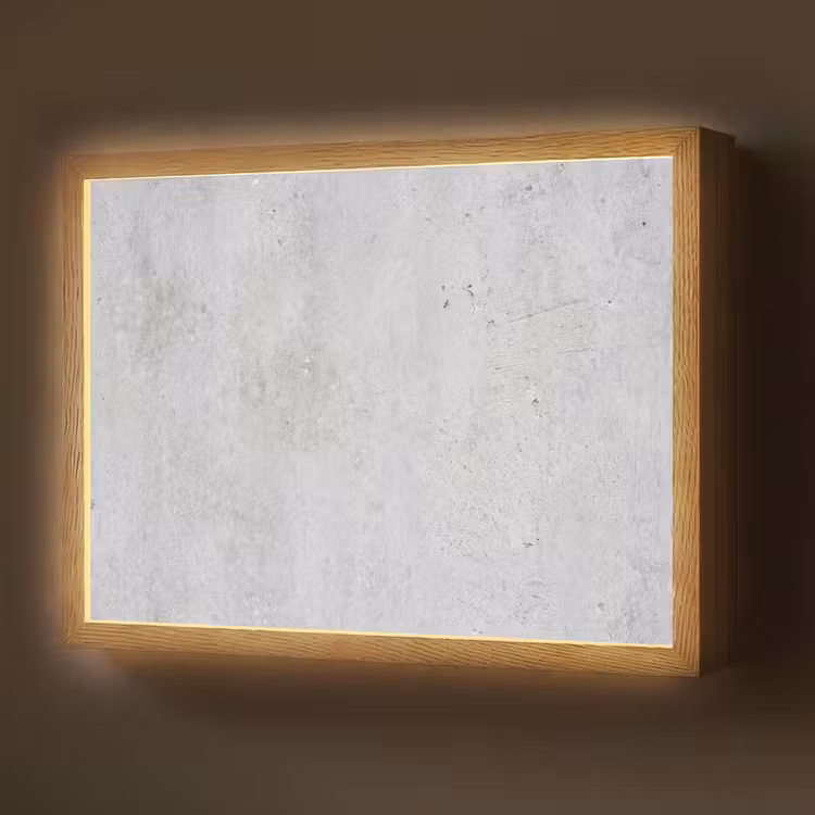 Lightbox - Wandlamp - Beton - Textuur - Achtergrond - Grijs - Industrieel — 1