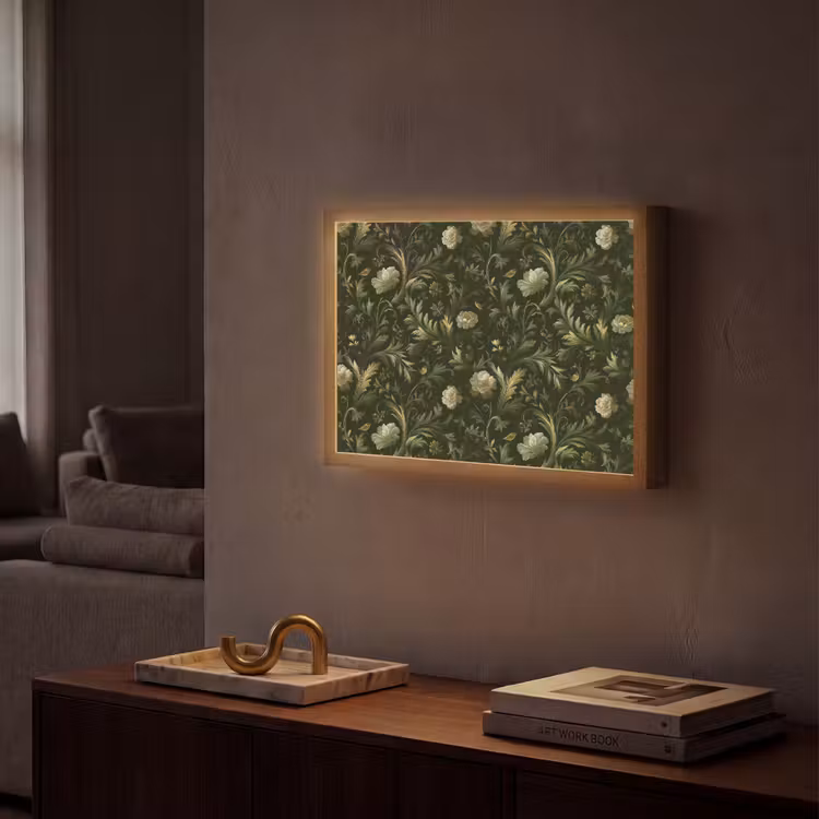 Lightbox - Wandlamp - Botanisch - Naadloos - Bloemen — 2
