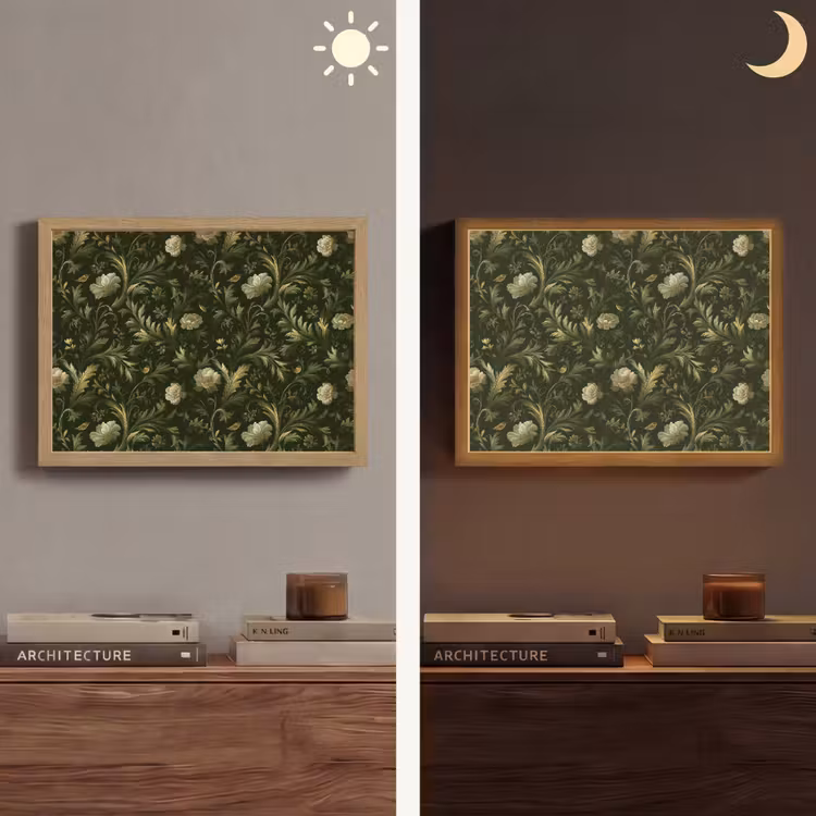 Lightbox - Wandlamp - Botanisch - Naadloos - Bloemen — 6