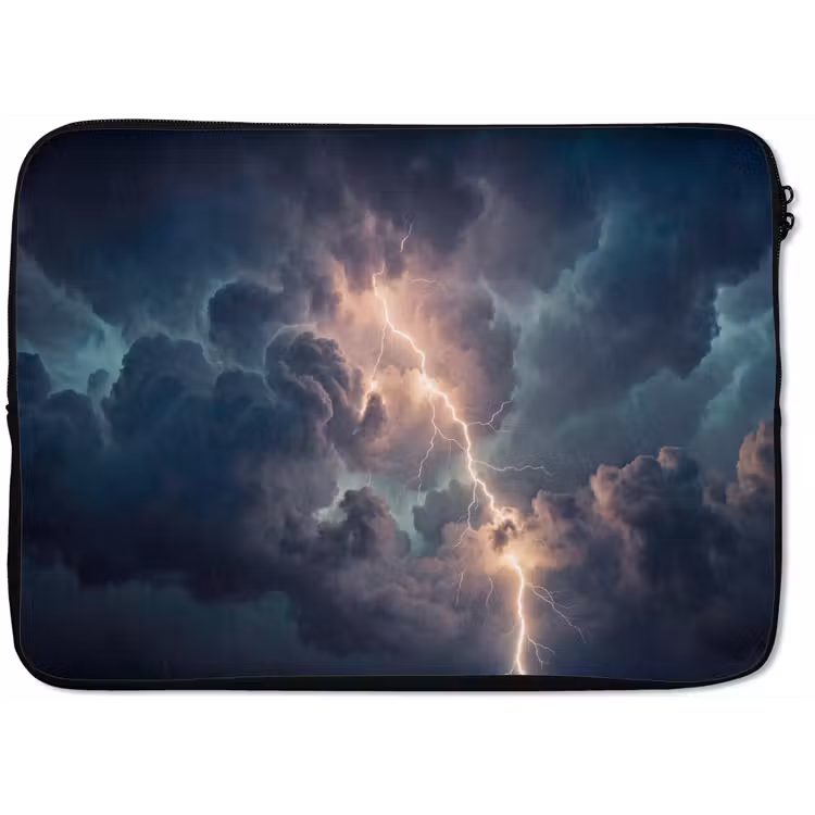 Laptophoes - Bliksem - Storm - Natuur - Donker — 1