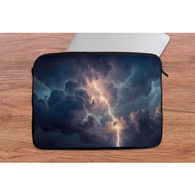 Laptophoes - Bliksem - Storm - Natuur - Donker — 2