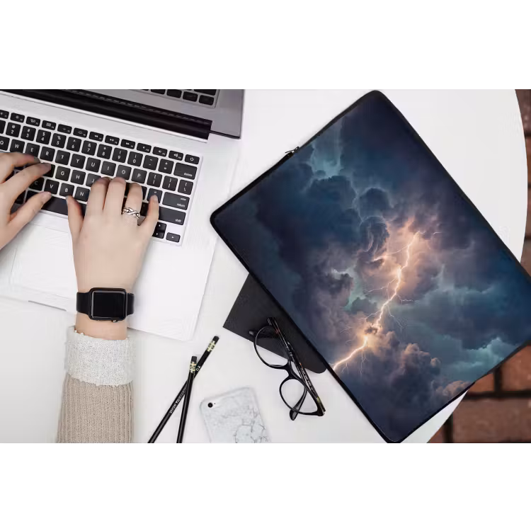 Laptophoes - Bliksem - Storm - Natuur - Donker — 3