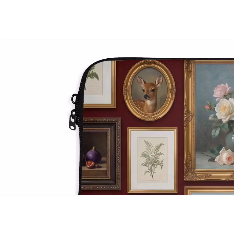 Laptophoes - Bloemen - Vaas - Klassiek - Kunst - Rood — 6