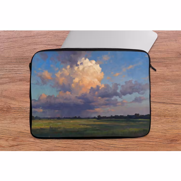 Laptophoes - Lucht - Wolken - Landschap - Modern - Oranje — 2